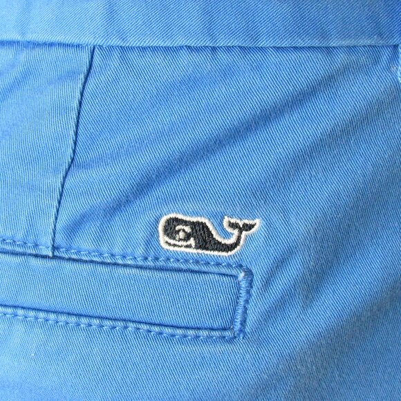 Vineyard Vines Blue Chino Everyday 4" Shorts Women's 2 - Picture 4 of 9